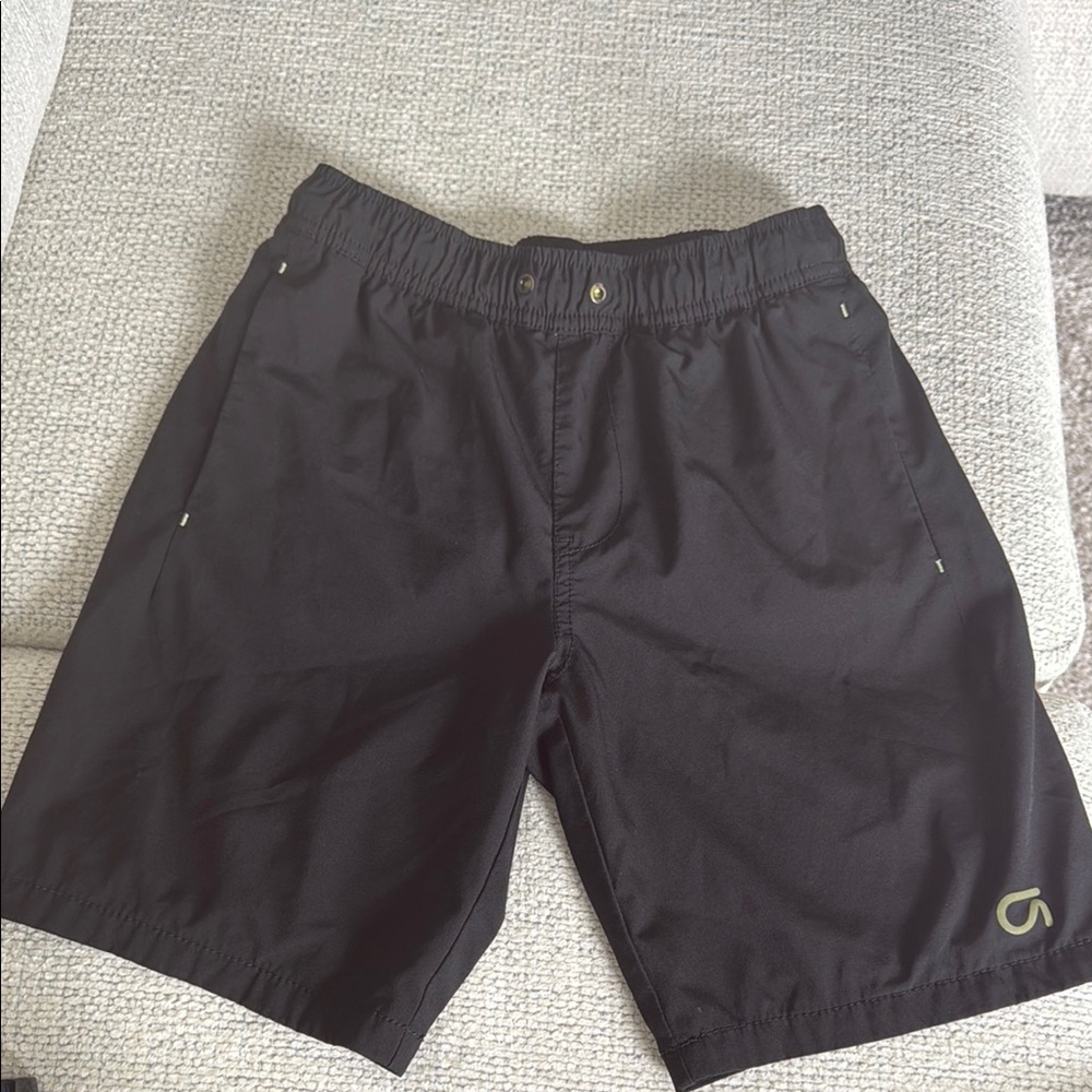 GAPFIT Black Athletic Shorts with Logo